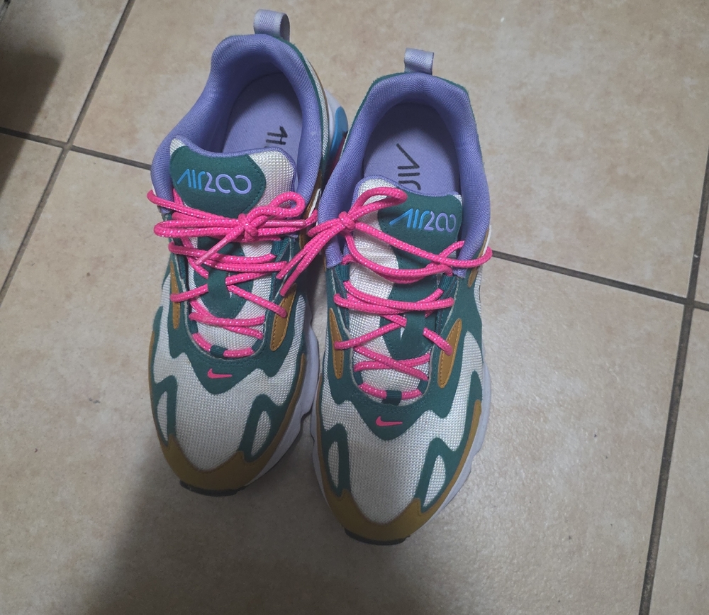 Nike Multicolor Sneakers with Pink and Gold Accents